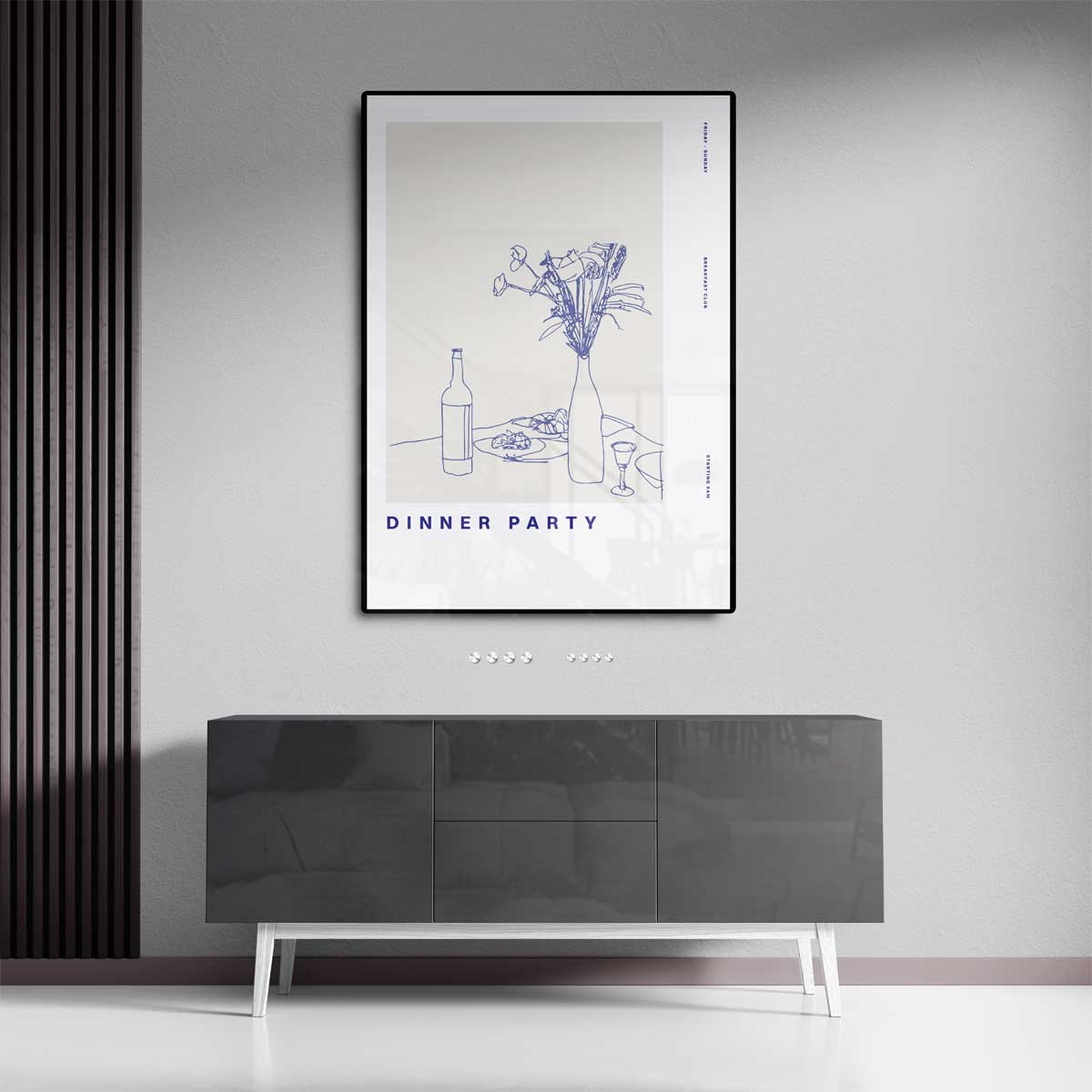 Eenvoudige Tafelsfeer Kunstwerk-canvas-dibond-plexiglas-wanddecoratie-WallArtistic