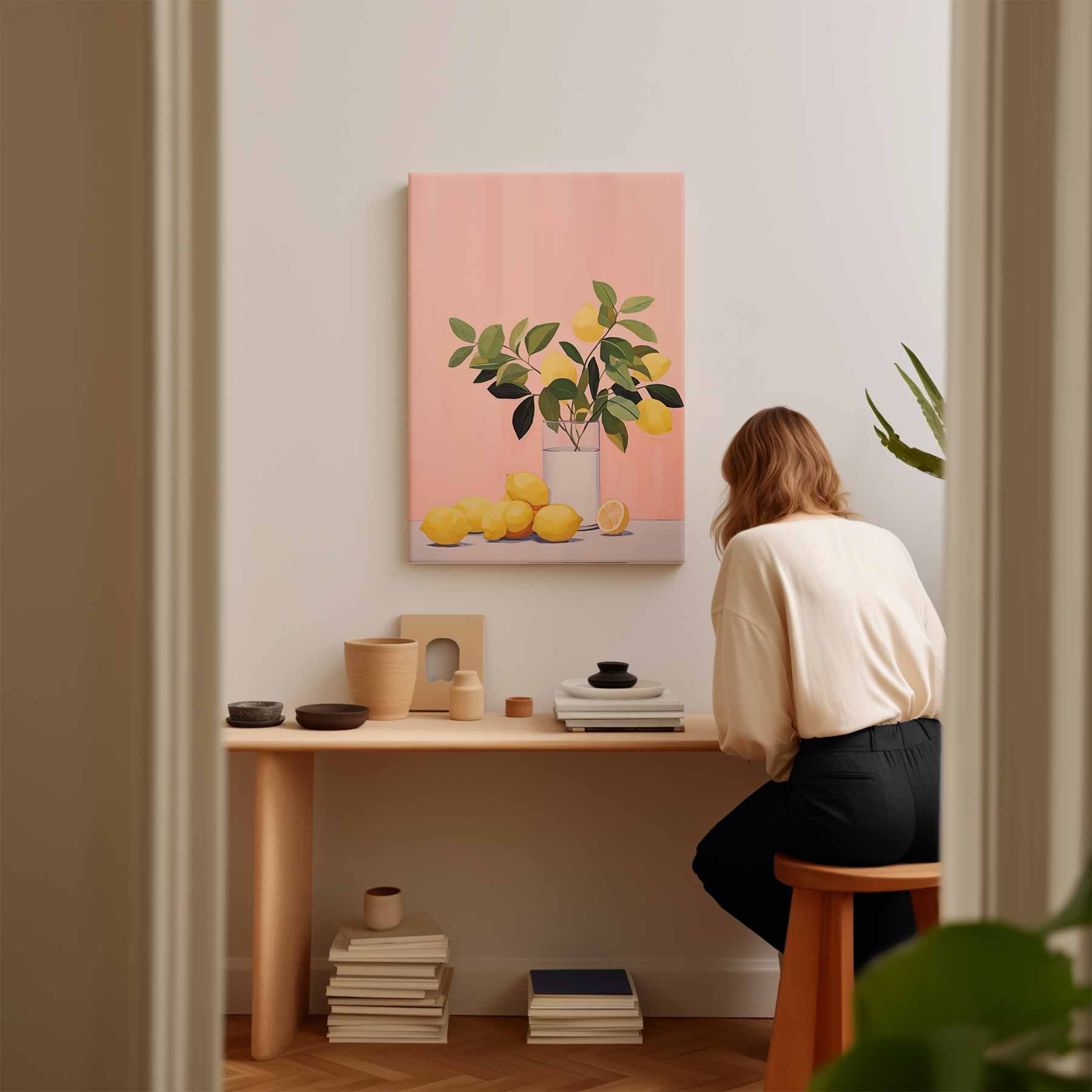 Citrussfeer op Doek Kunstwerk-canvas-dibond-plexiglas-wanddecoratie-WallArtistic