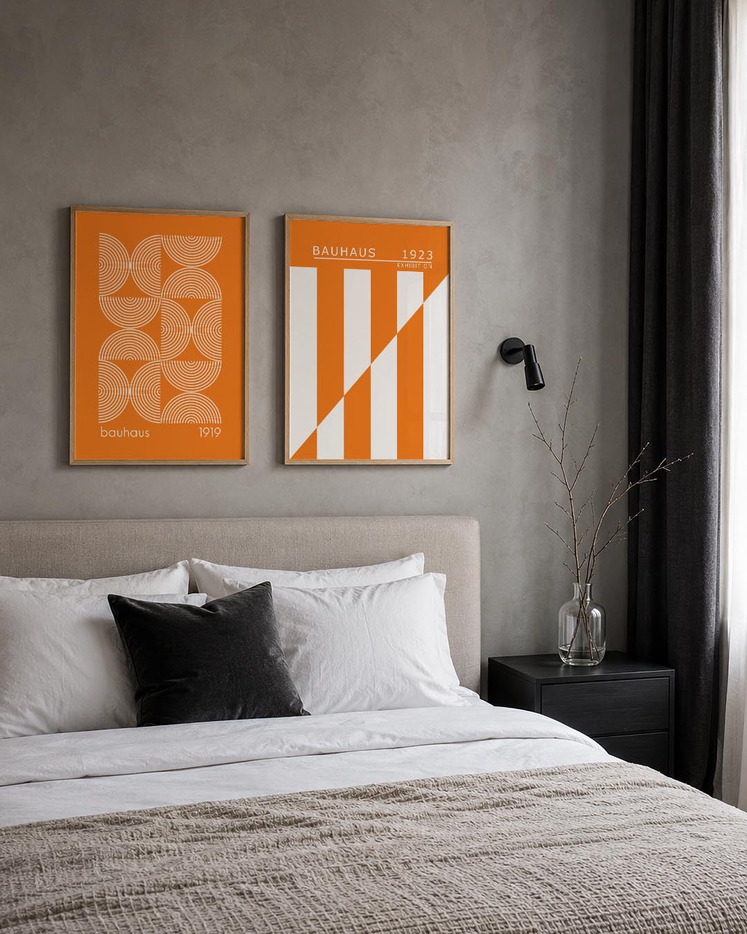 Cirkelritme oranje Posterset