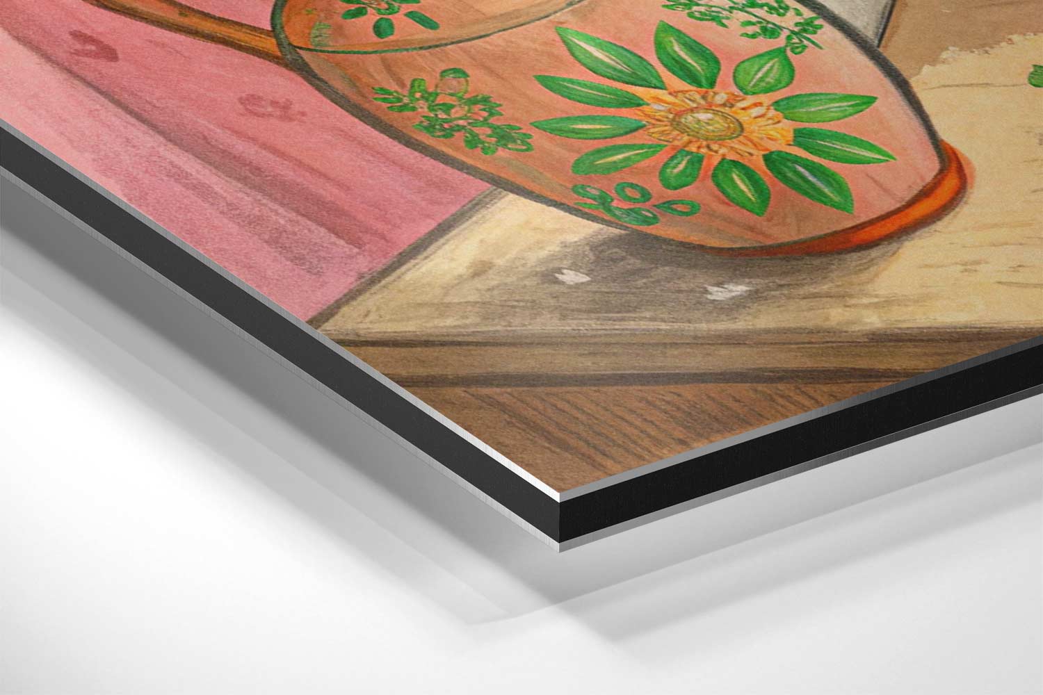 Zonnige Zonnebloemen aan het Raam Kunstwerk-canvas-dibond-plexiglas-wanddecoratie-WallArtistic