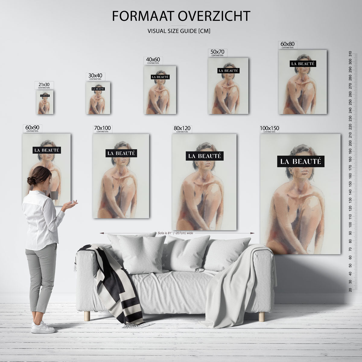 Vrouwelijke figuur Poster