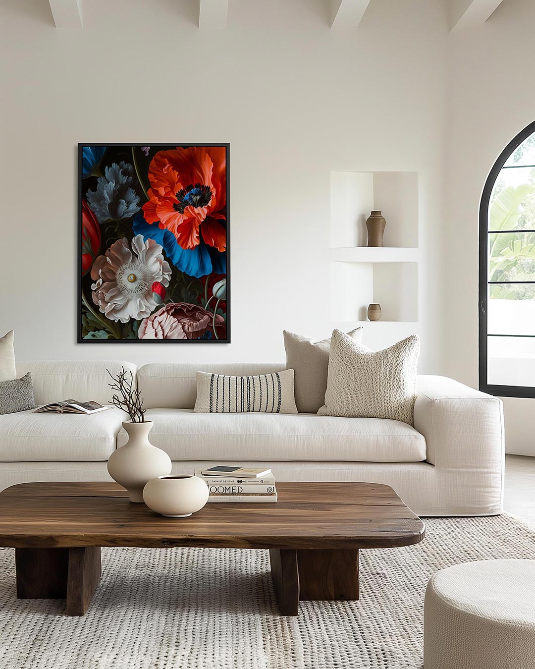 Bloemenexplosie Kunstwerk