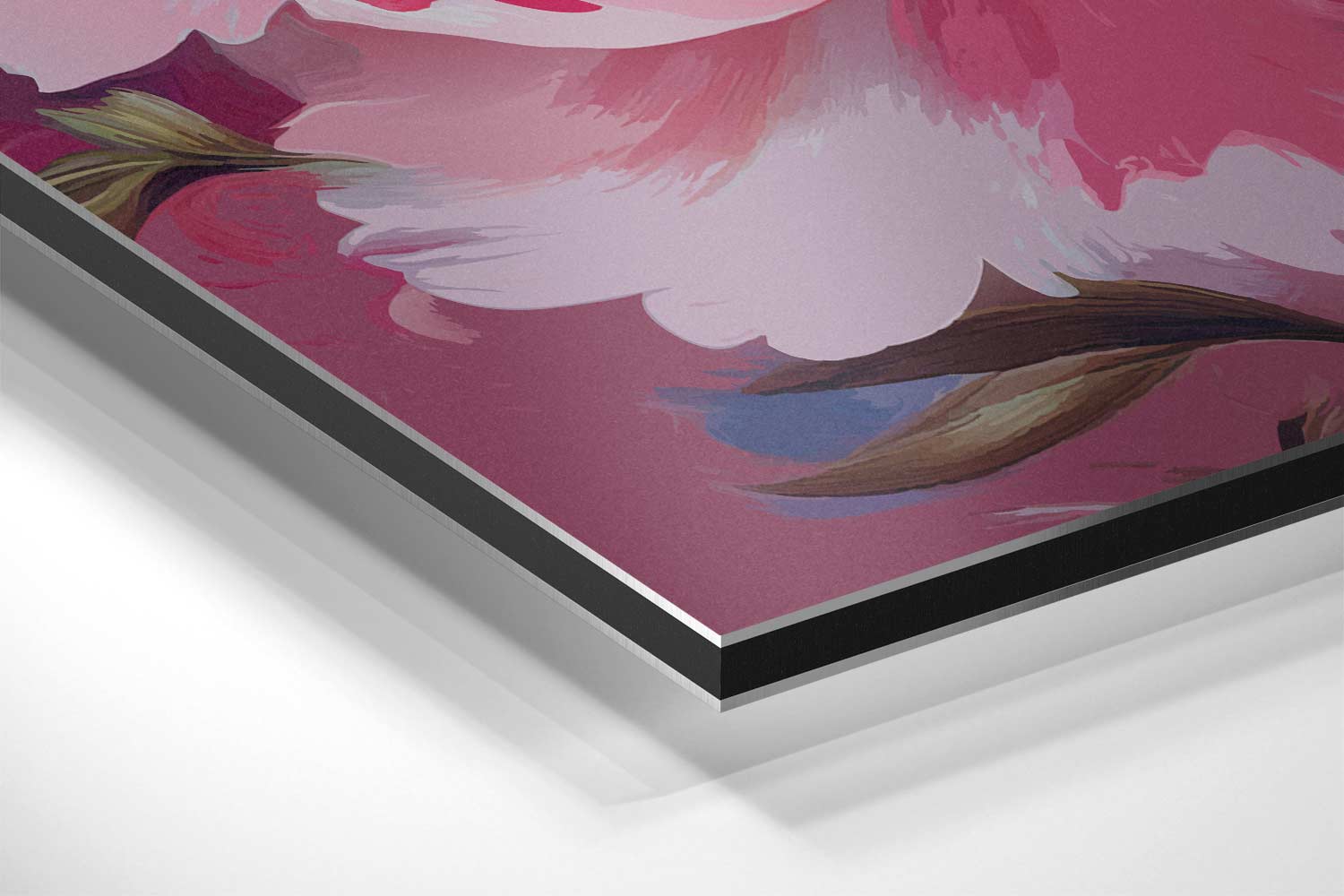 Bloeischoonheid in Roze Kunstwerk-canvas-dibond-plexiglas-wanddecoratie-WallArtistic