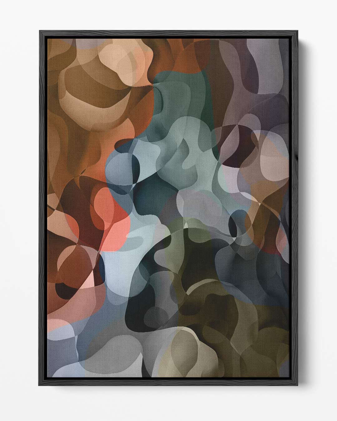 Kleurrijke Abstractie Kunstwerk-canvas-dibond-plexiglas-wanddecoratie-WallArtistic
