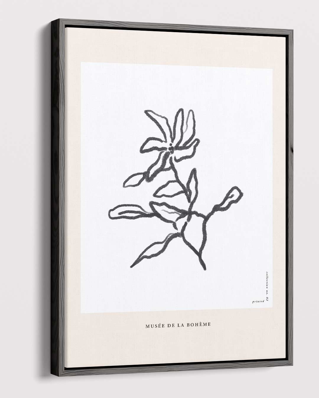 Elegante Bloemillustratie Kunstwerk-canvas-dibond-plexiglas-wanddecoratie-WallArtistic