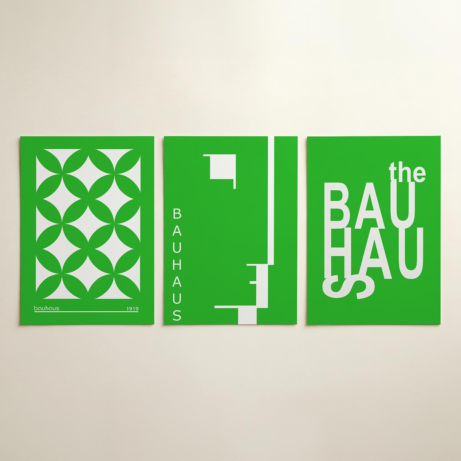 Groene cirkelpatronen Posterset