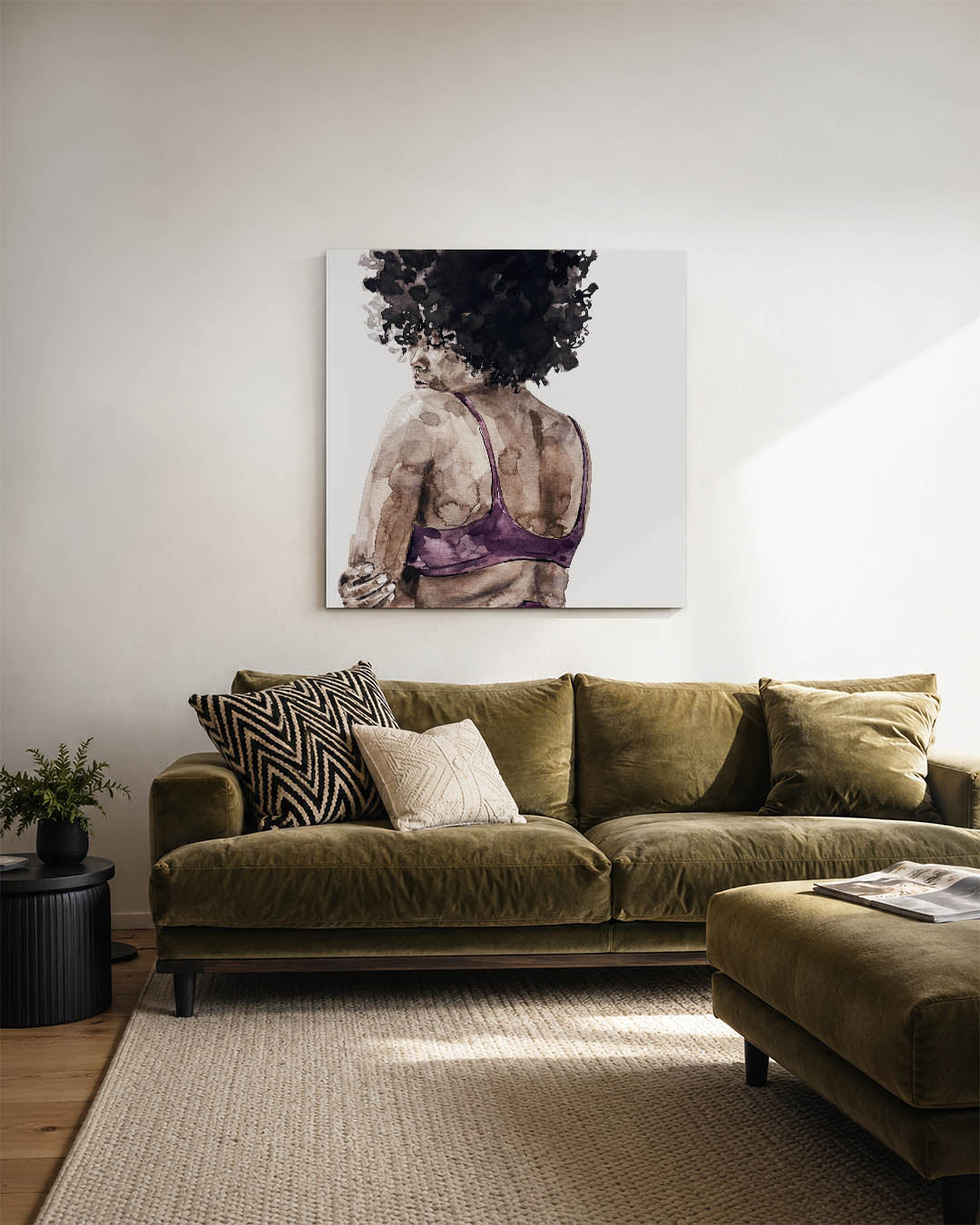 Vrouwelijke silhouet Kunstwerk