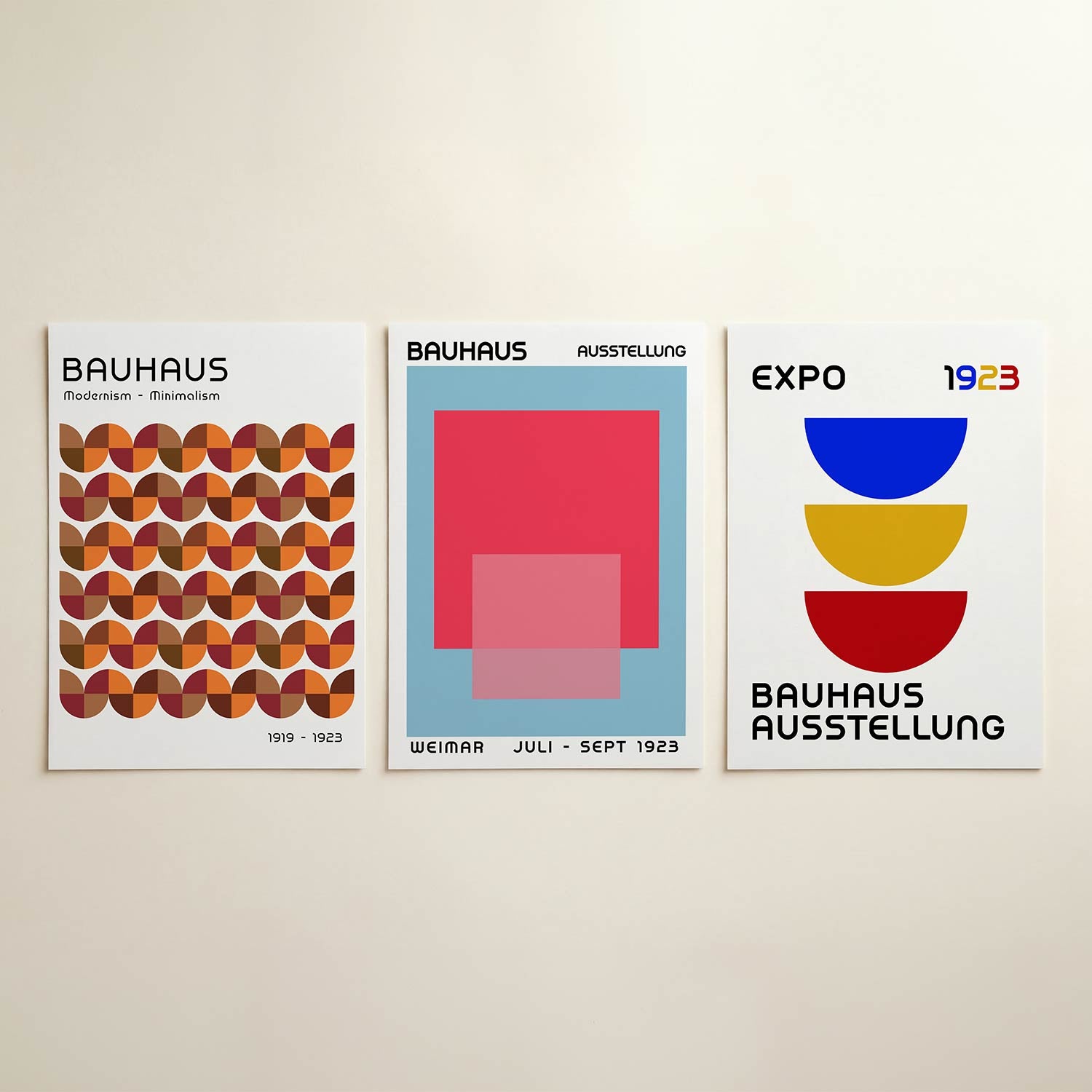 Vorm en kleurenspel Posterset