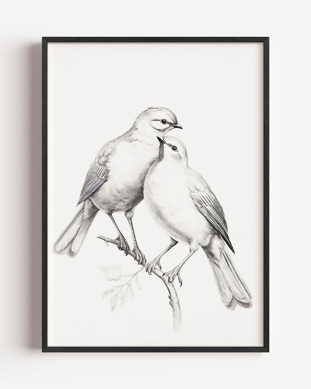 Sereen Vogelduo Poster-WallArtistic