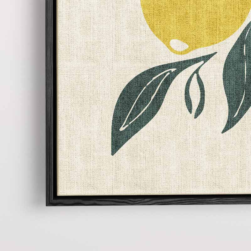 Limone Illustratie Kunstwerk-canvas-dibond-plexiglas-wanddecoratie-WallArtistic