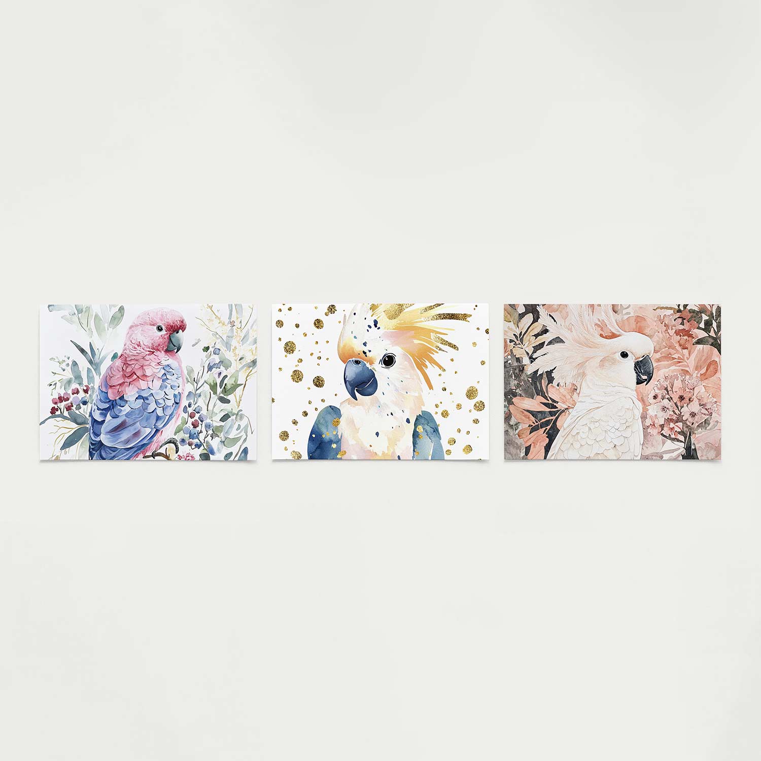 Vogel en bladeren Posterset