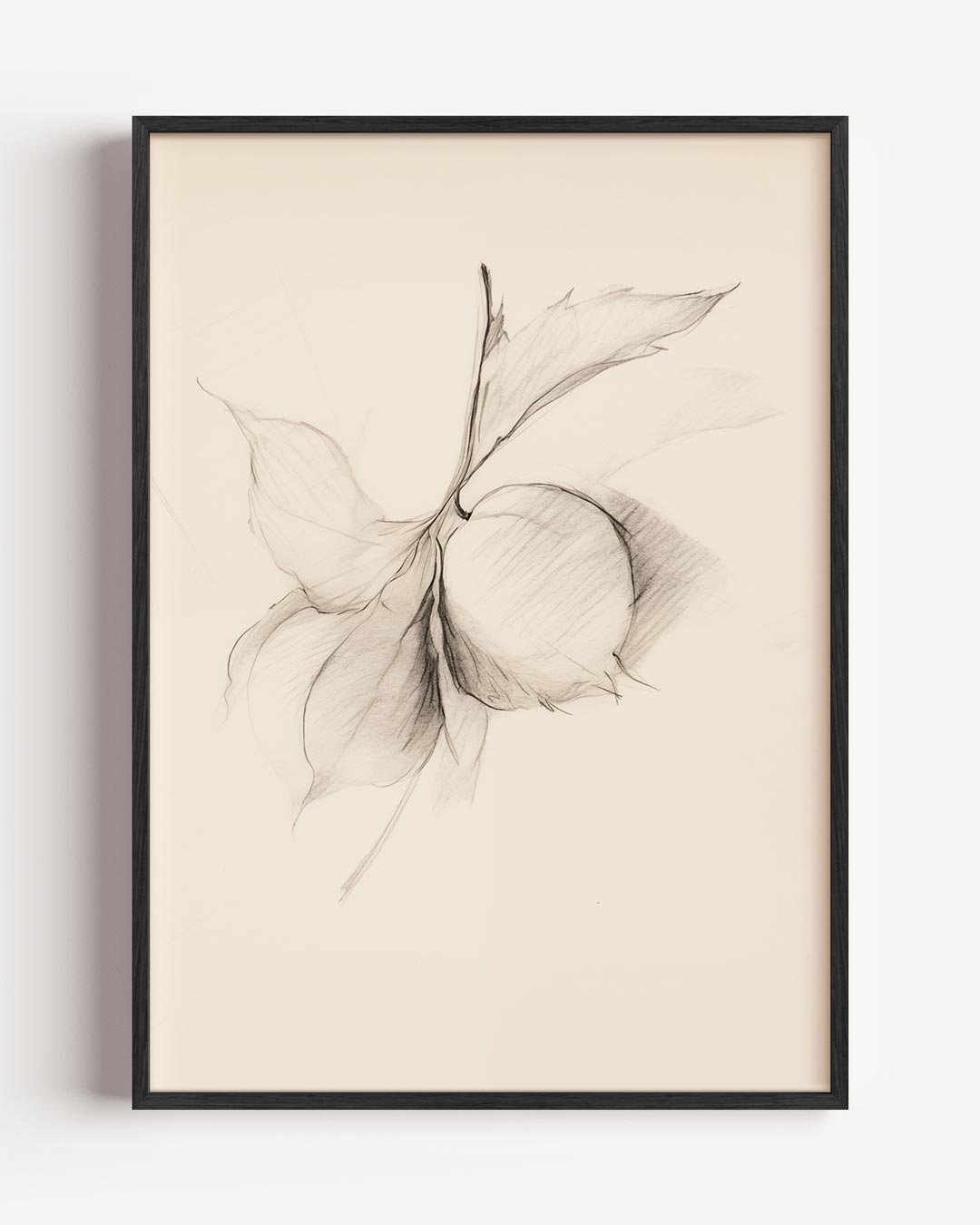 Minimalistische Bladerkunst Poster-WallArtistic