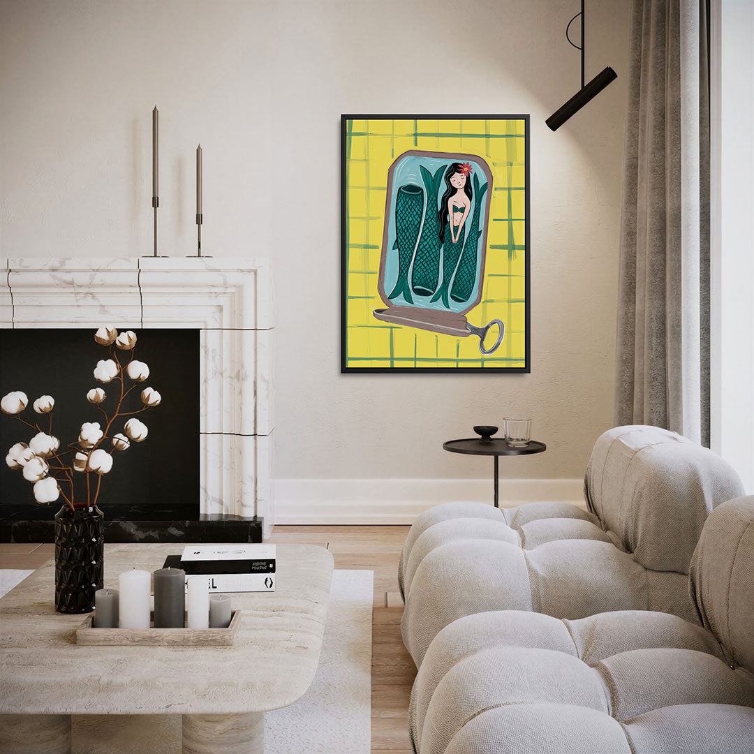 Vrolijke zeemeermin Kunstwerk