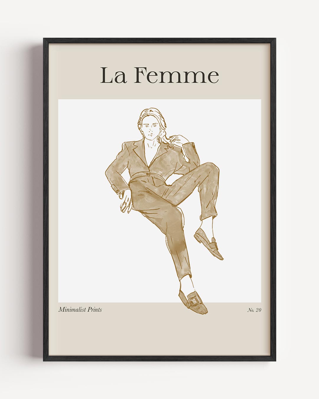 La Femme Minimalistische Poster-WallArtistic