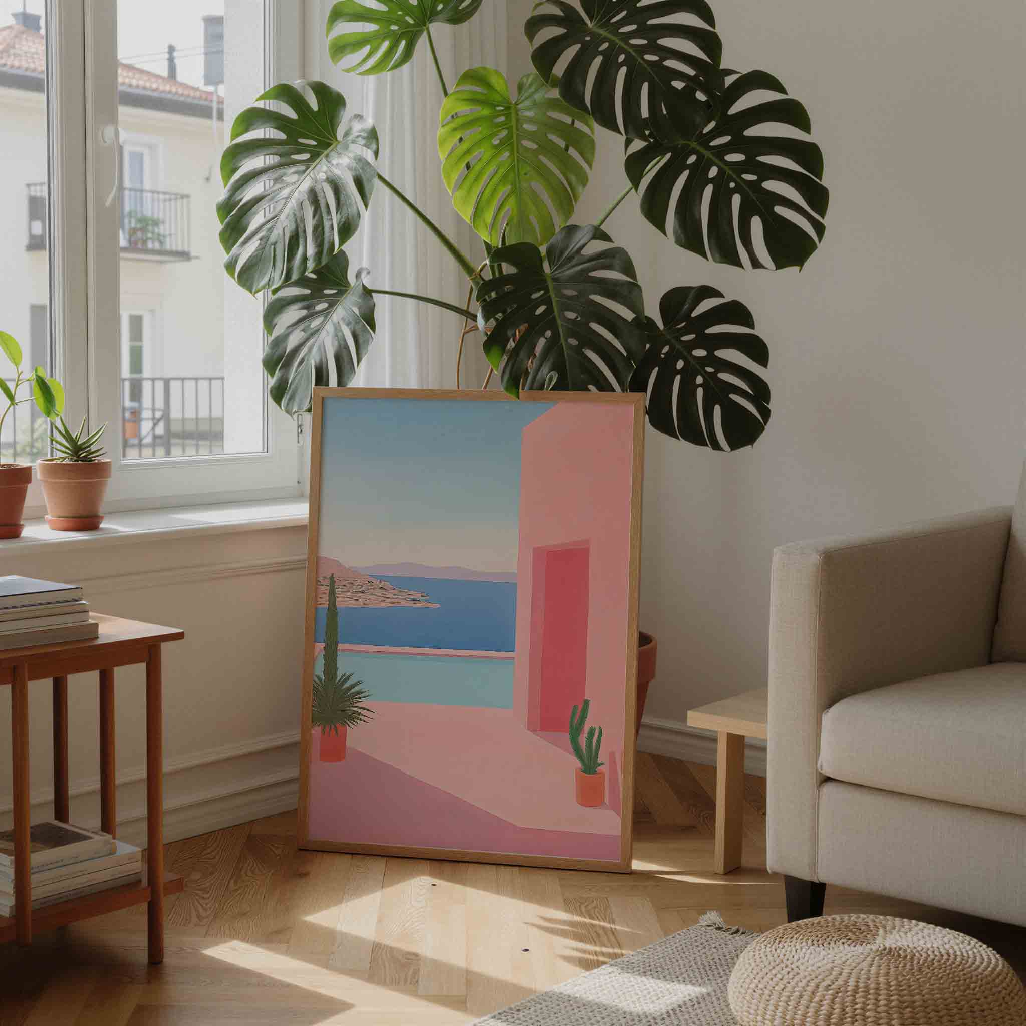 Zomerse kust Poster
