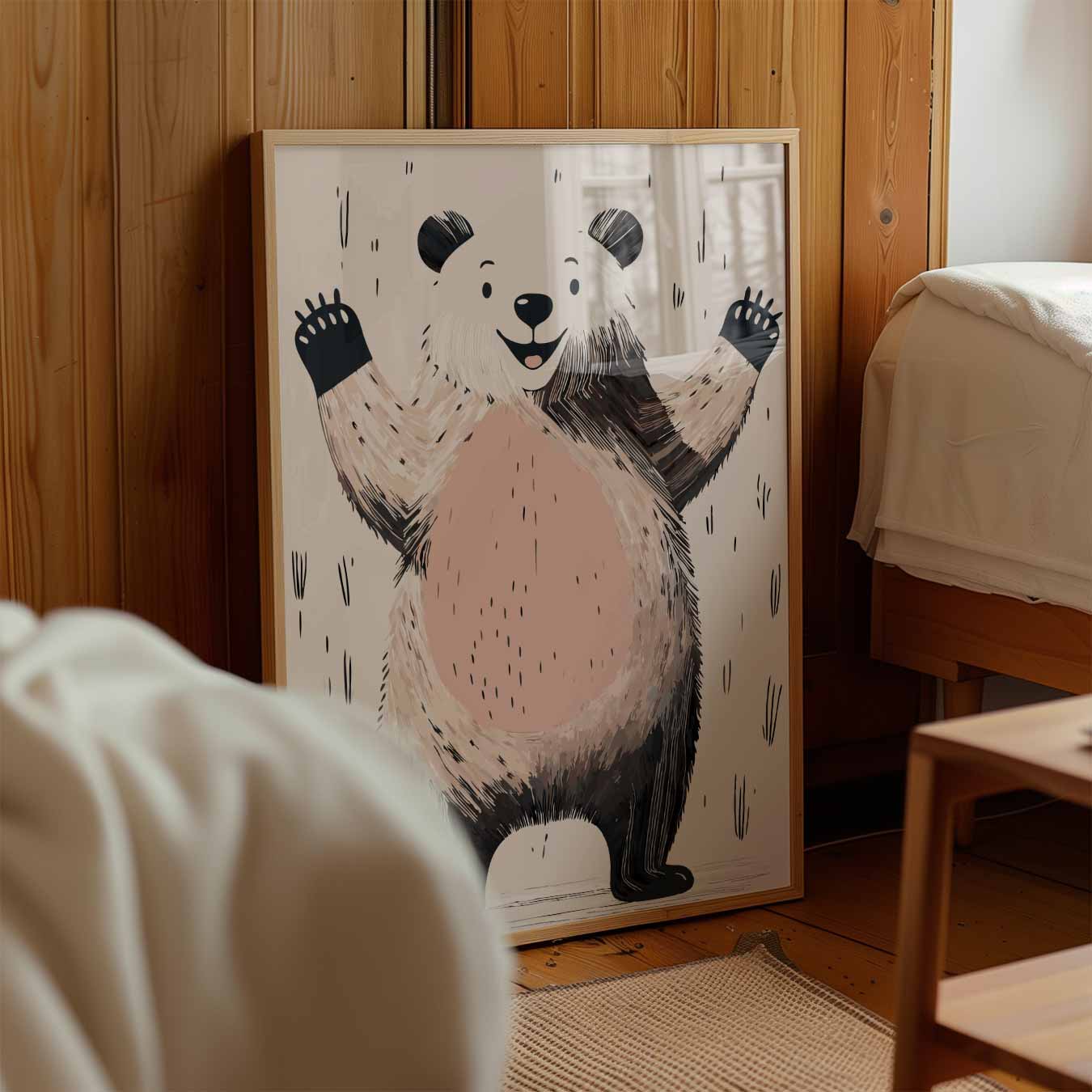 Vrolijke Panda Poster