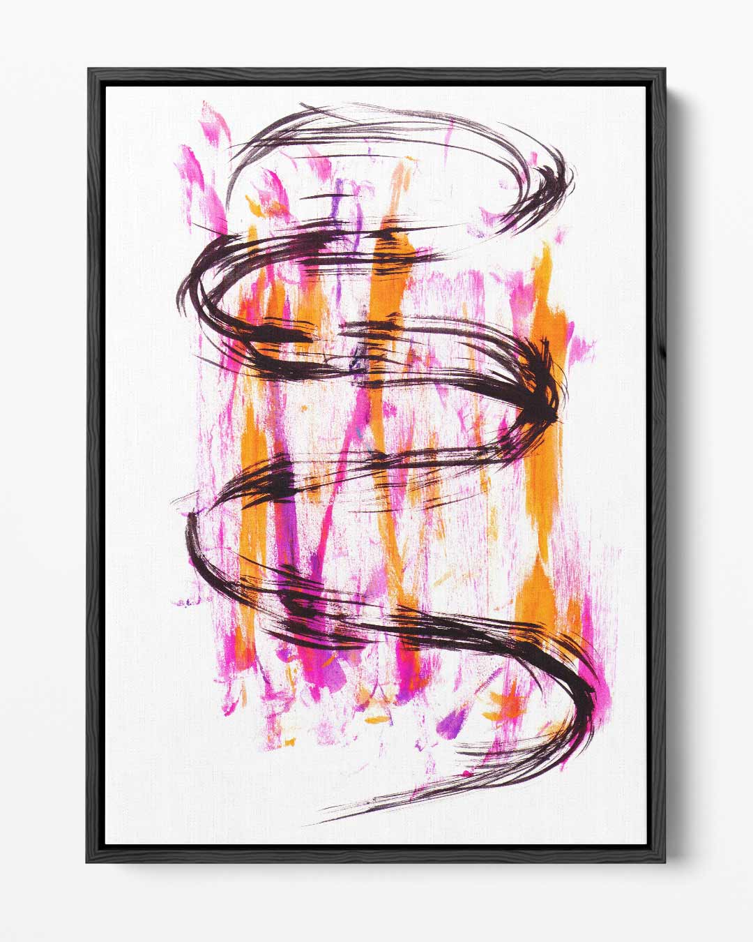 Dynamische Kleurenwervel Kunstwerk-canvas-dibond-plexiglas-wanddecoratie-WallArtistic