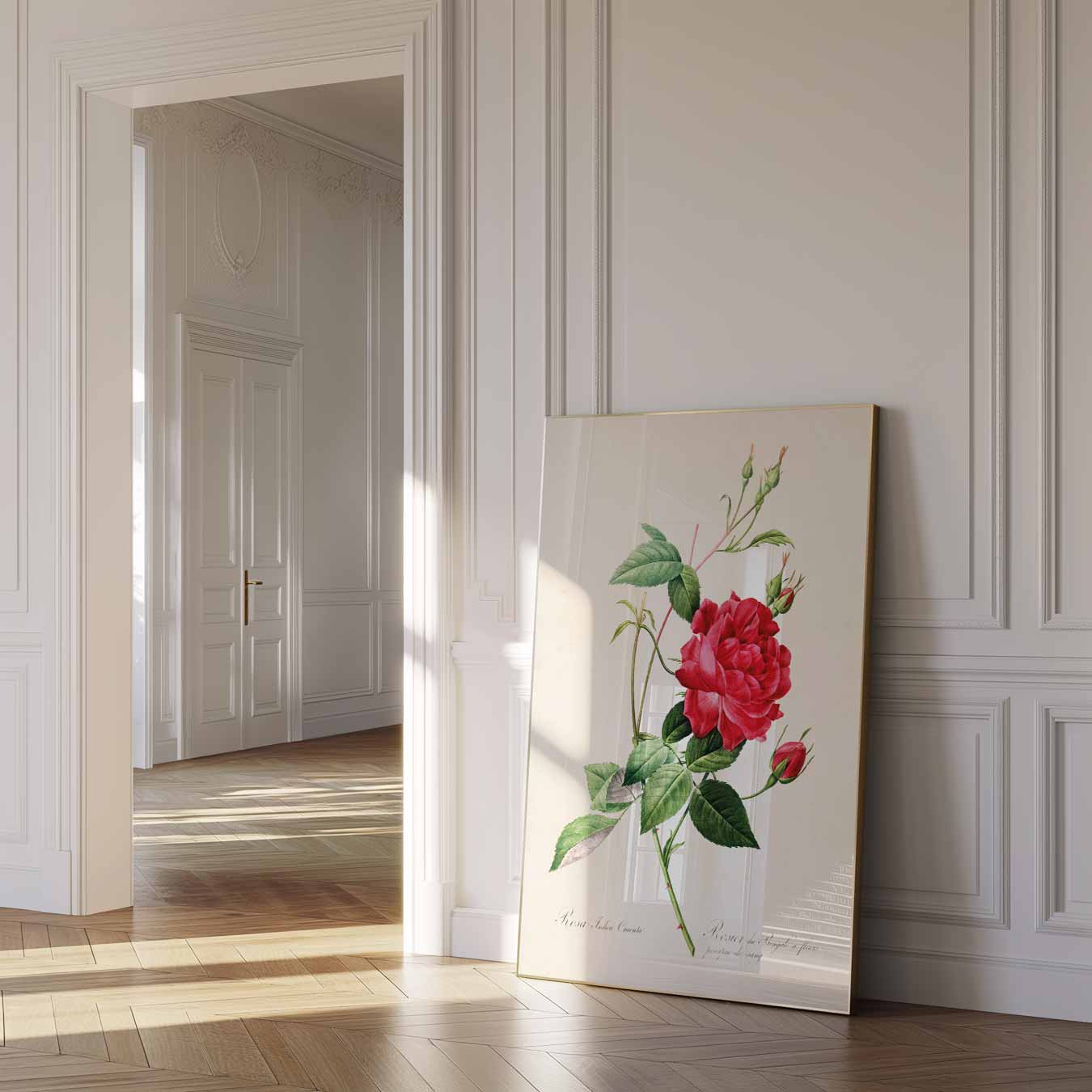 Vintage Botanische Rozenposter
