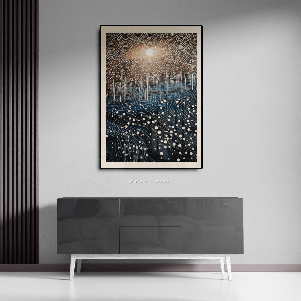 Betoverend Boslandschap in Droomstijl Kunstwerk-canvas-dibond-plexiglas-wanddecoratie-WallArtistic