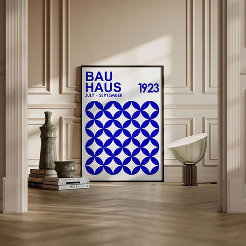 Cirkelritme blauw Poster