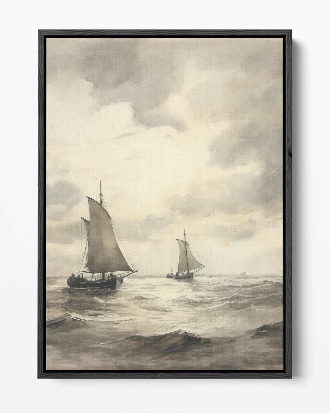 Zeilen op de Open Zee Kunstwerk-canvas-dibond-plexiglas-wanddecoratie-WallArtistic