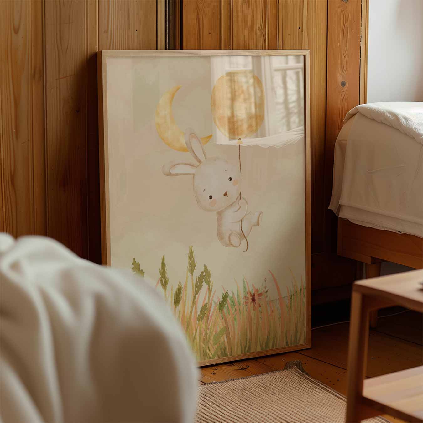 Dromerige Konijn Kinderkamer Poster
