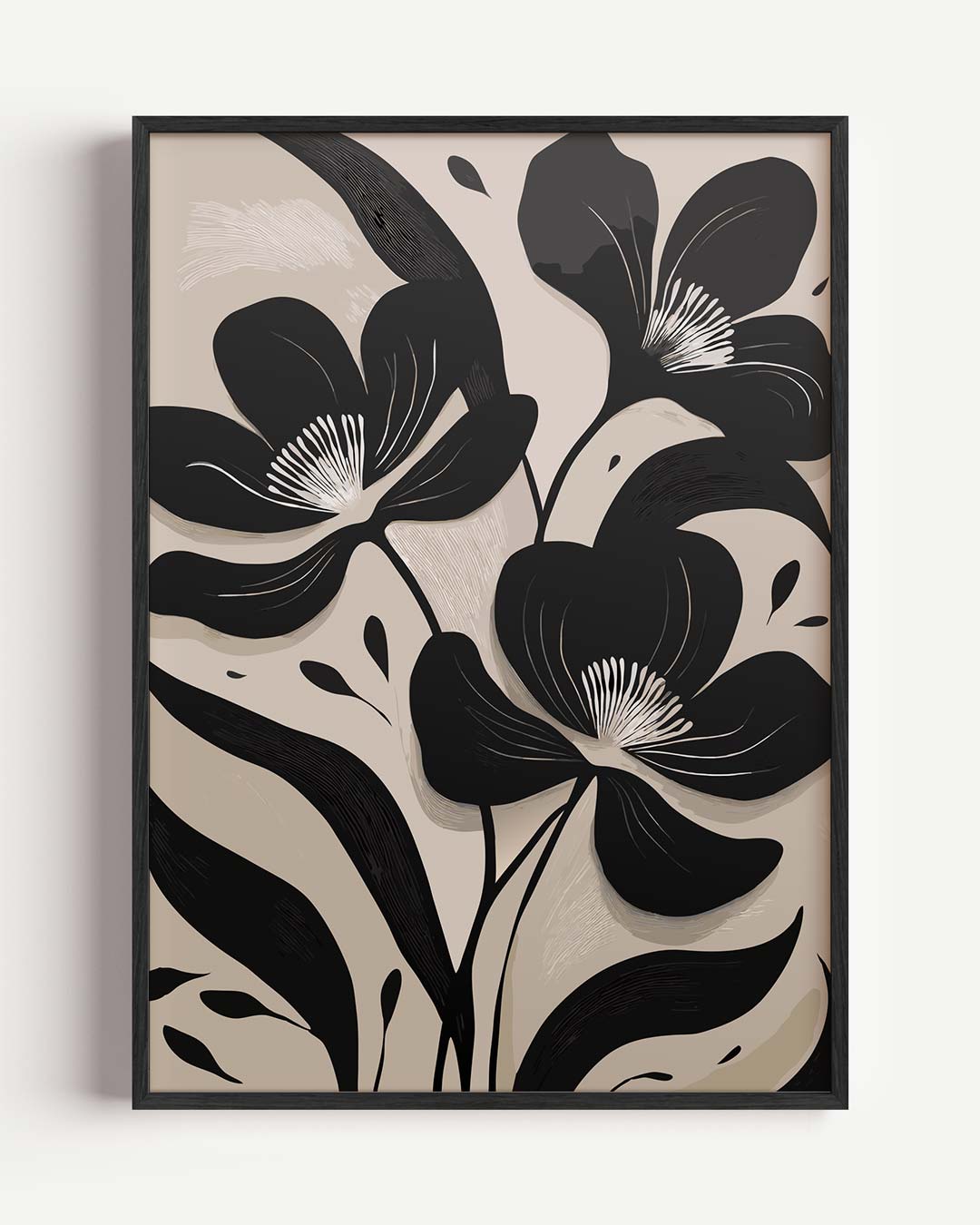 Stijlvolle Bloemenillustratie Poster