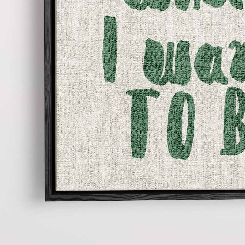 Inspirerende Wandtekst: "Exactly Where I Want to Be" Kunstwerk-canvas-dibond-plexiglas-wanddecoratie-WallArtistic