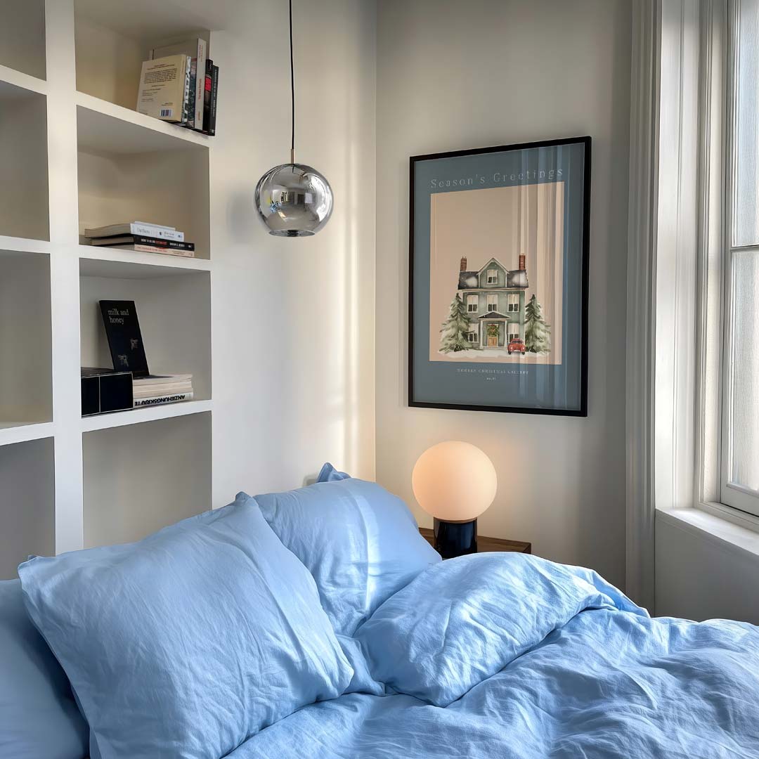 Warme Winterhuis Poster-WallArtistic