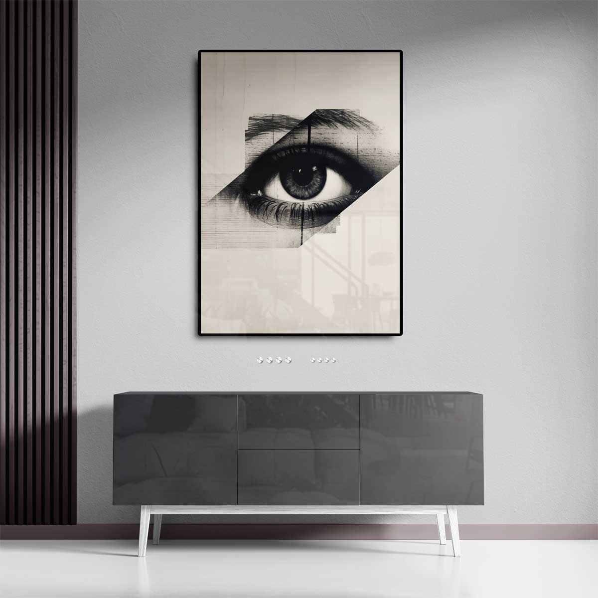 Oog van Mysterie Kunstwerk-canvas-dibond-plexiglas-wanddecoratie-WallArtistic
