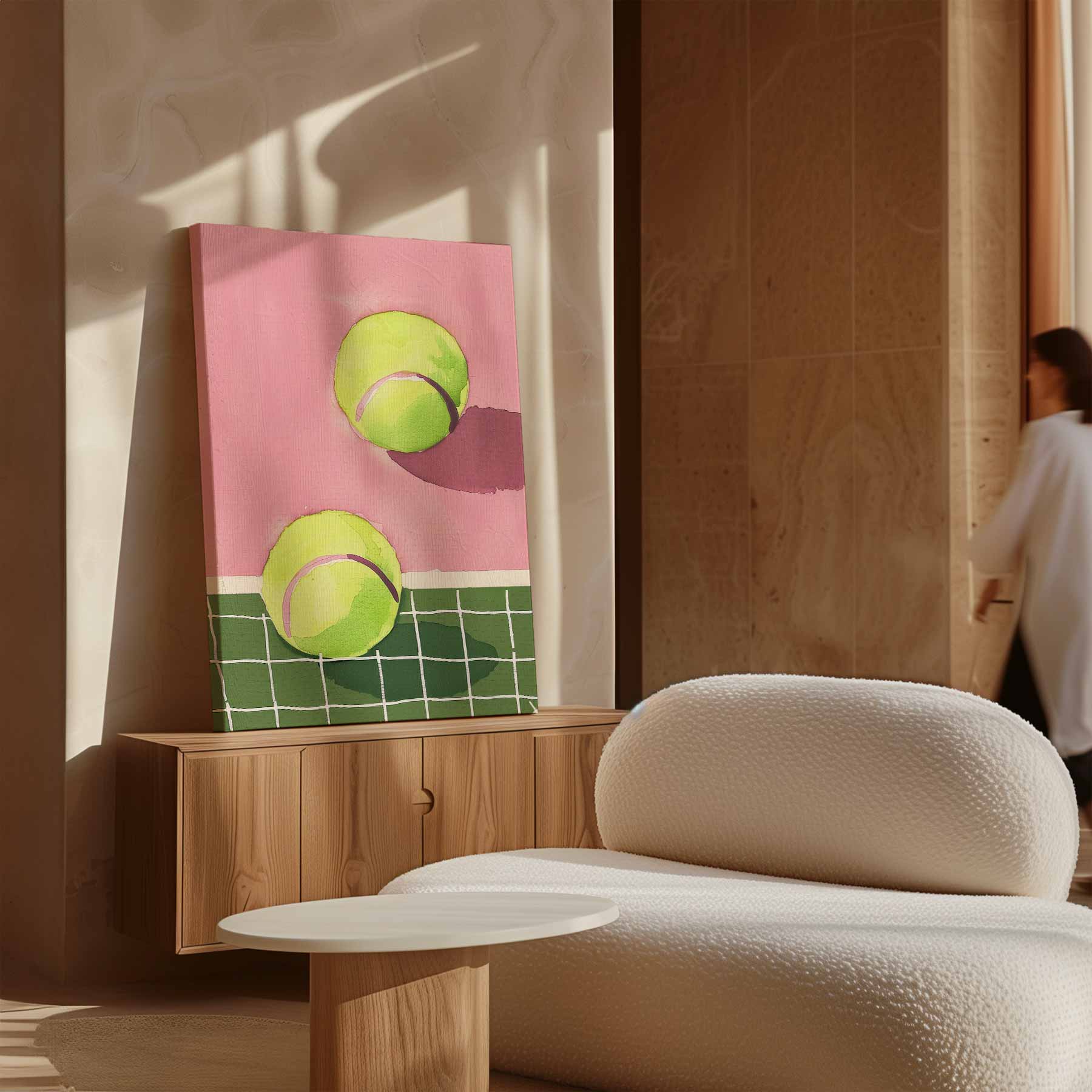 Tennis Dromen Kunstwerk-canvas-dibond-plexiglas-wanddecoratie-WallArtistic