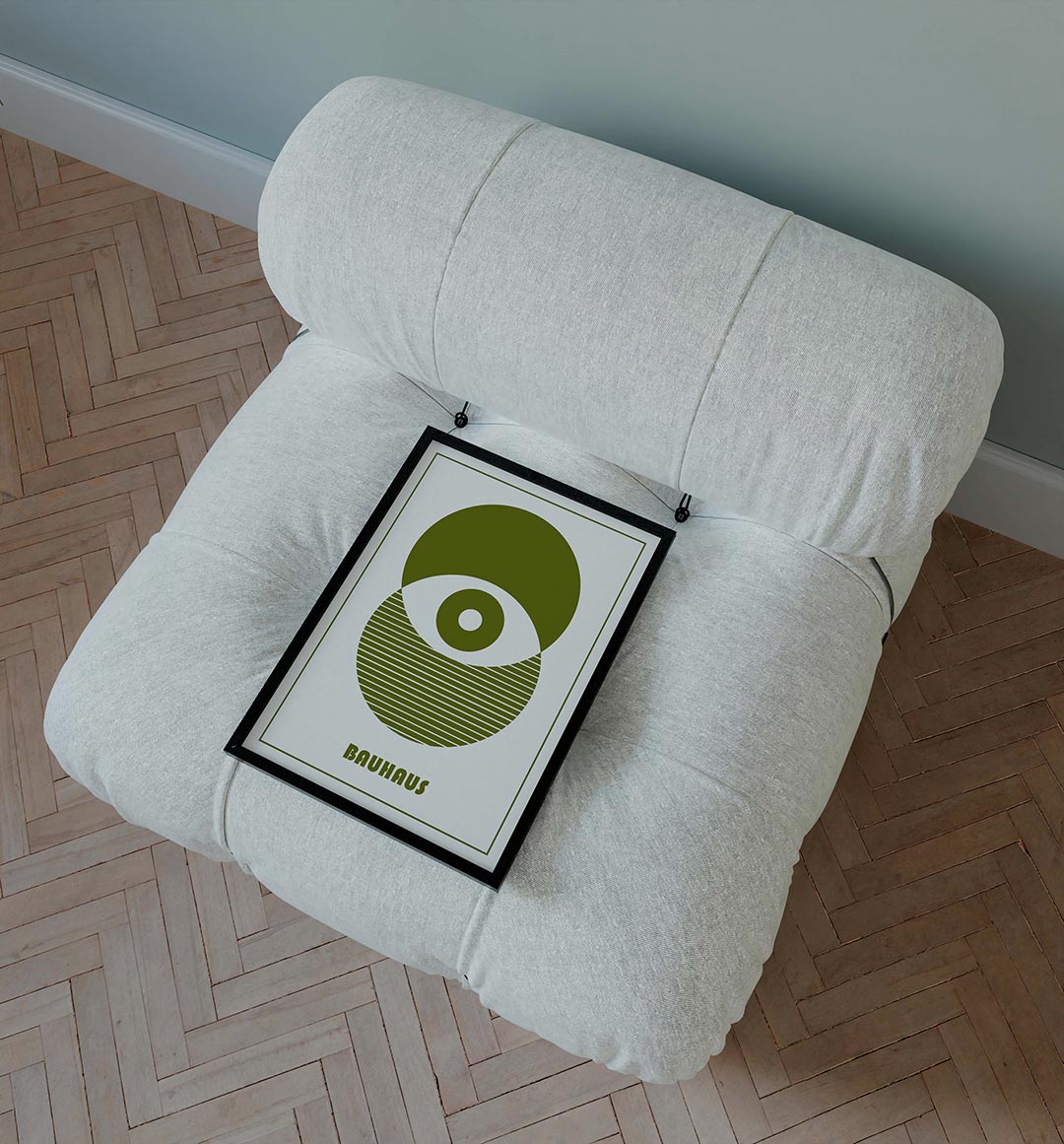 Cirkel en strepen Poster