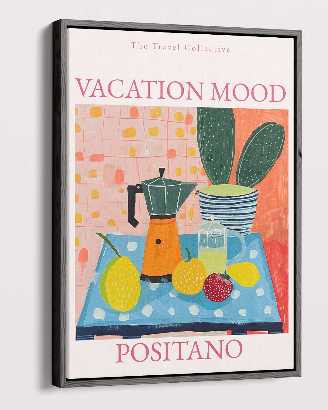 Zomerse Positano Vibes Kunstwerk-canvas-dibond-plexiglas-wanddecoratie-WallArtistic