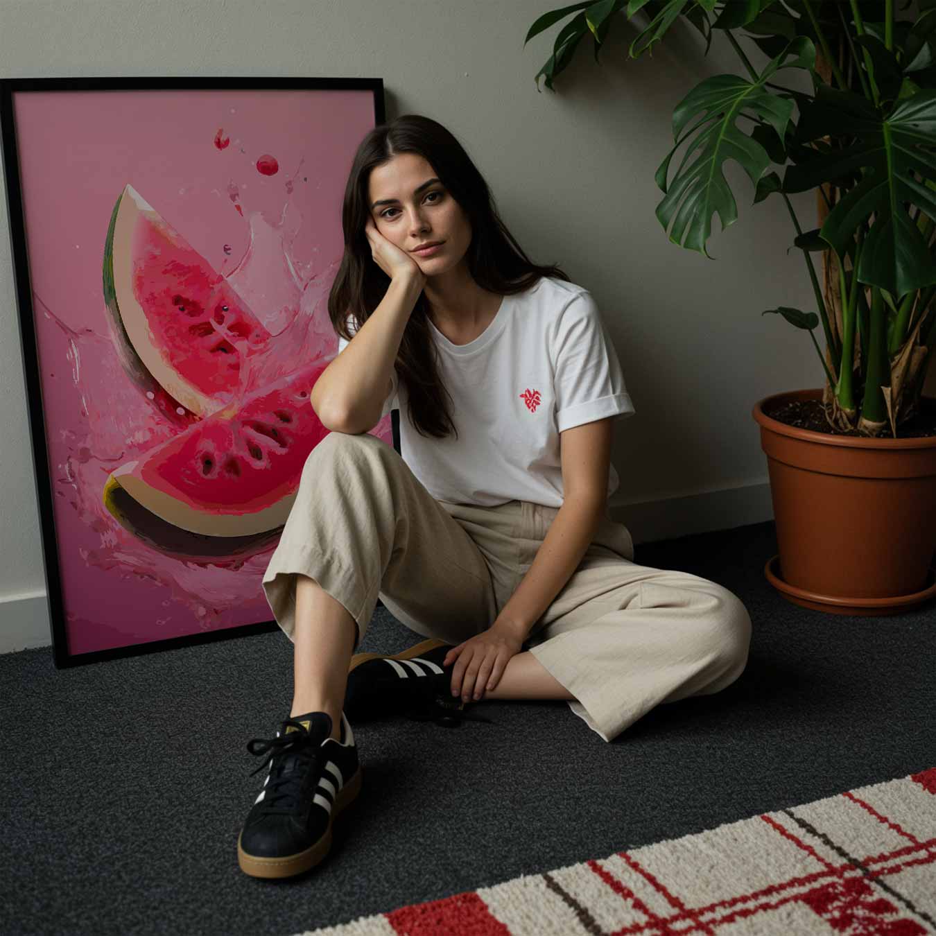 Spetterende Watermeloen Kunstposter