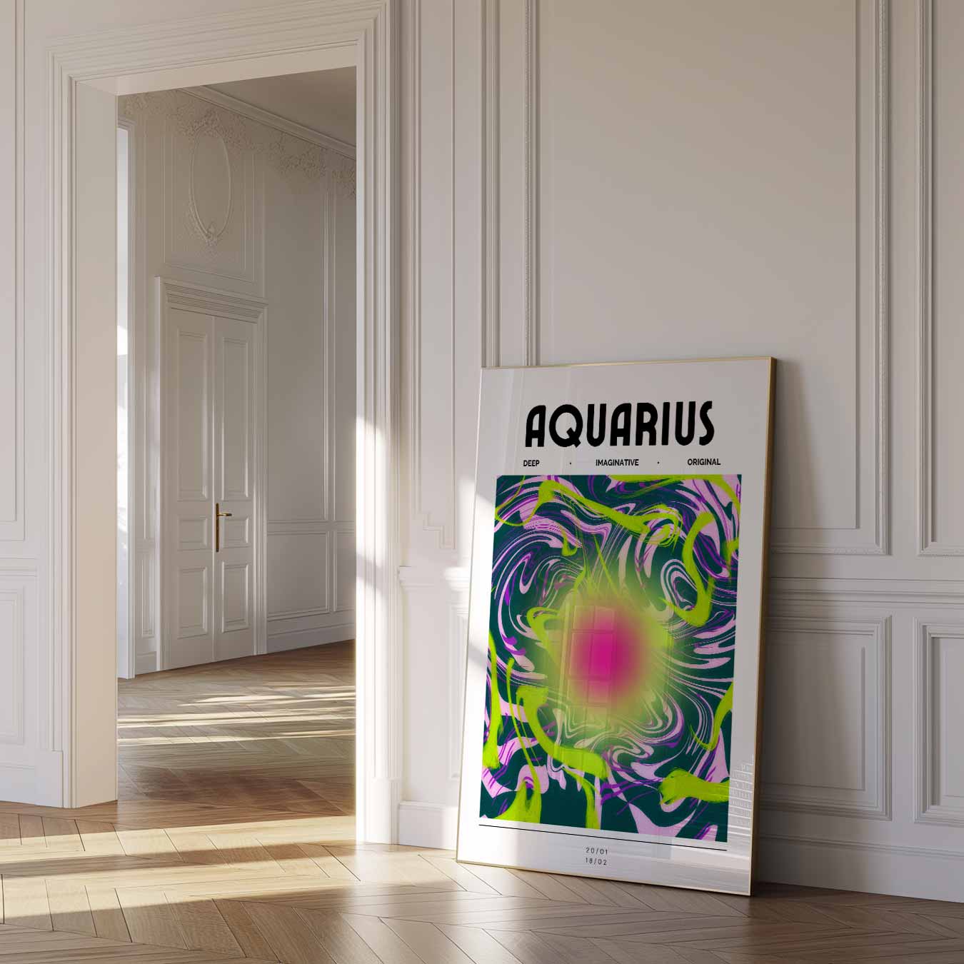 Aquarius Abstracte Poster