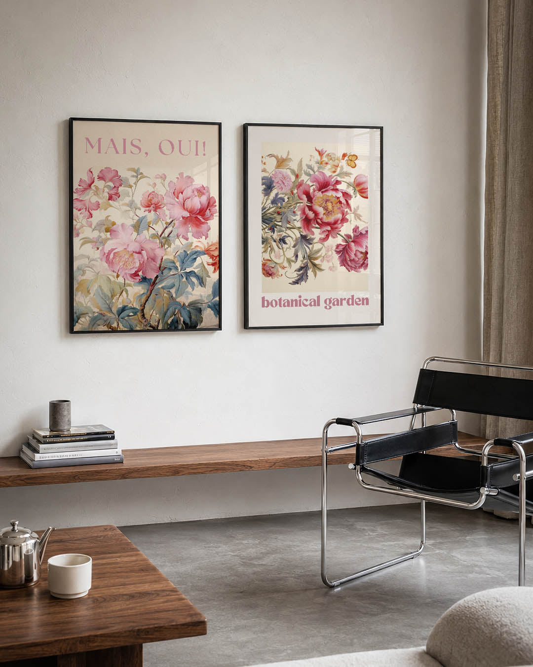 Bloemrijke elegantie Posterset