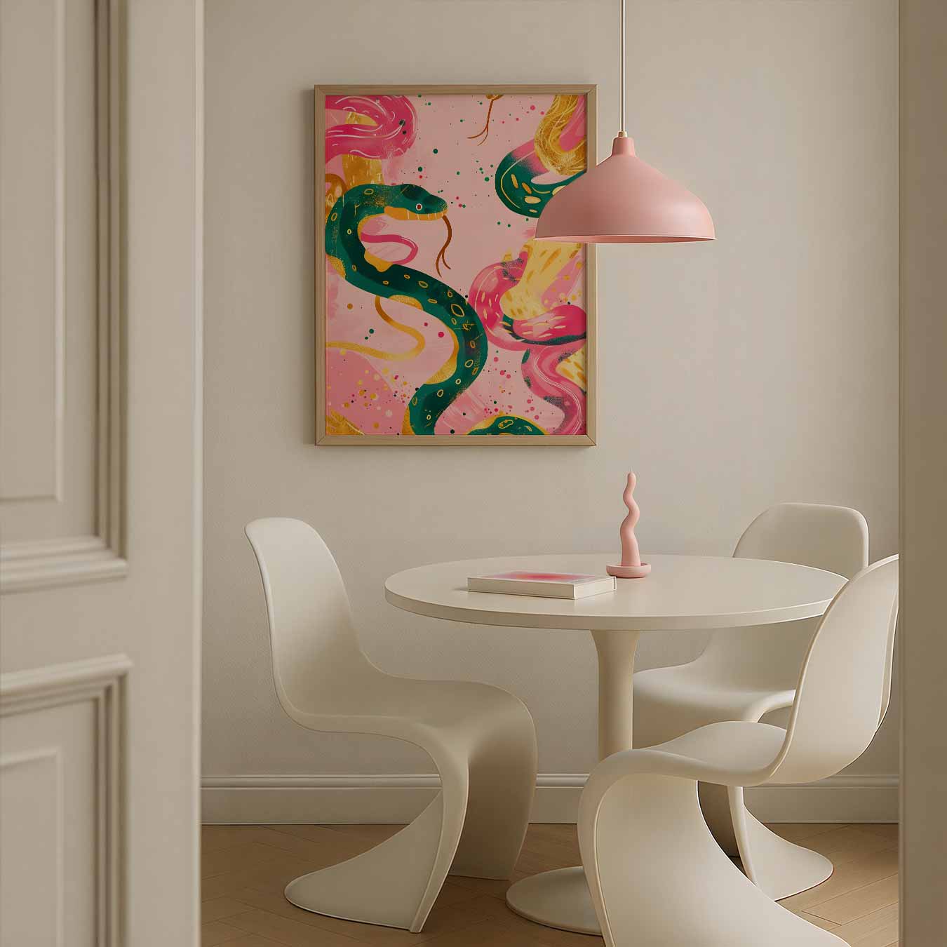 Kleurrijke Slangen Kunstposter