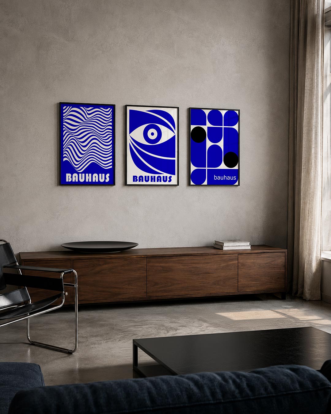 Golvend lijnenspel Posterset