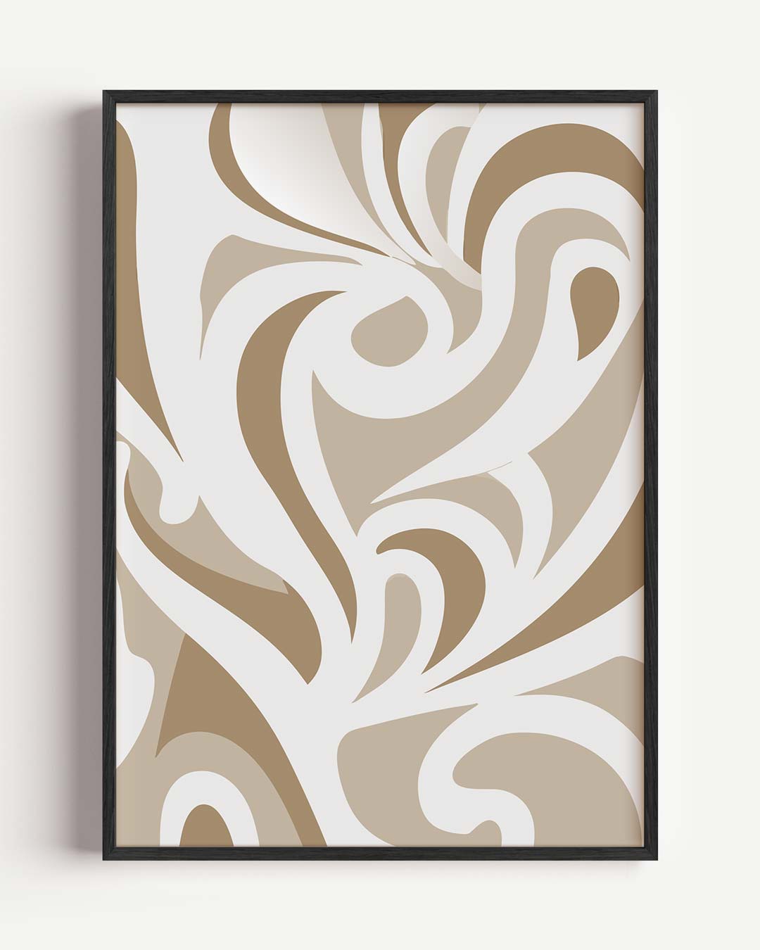 Elegante Swirl Wanddecoratie Poster