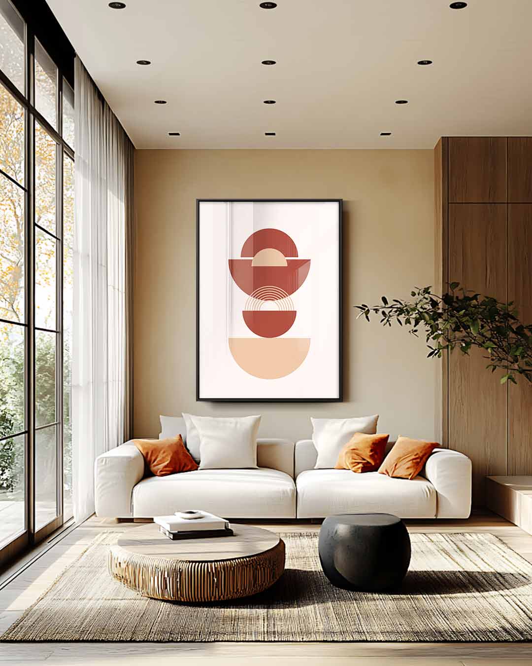 Abstracte Harmonie Kunstwerk-canvas-dibond-plexiglas-wanddecoratie-WallArtistic
