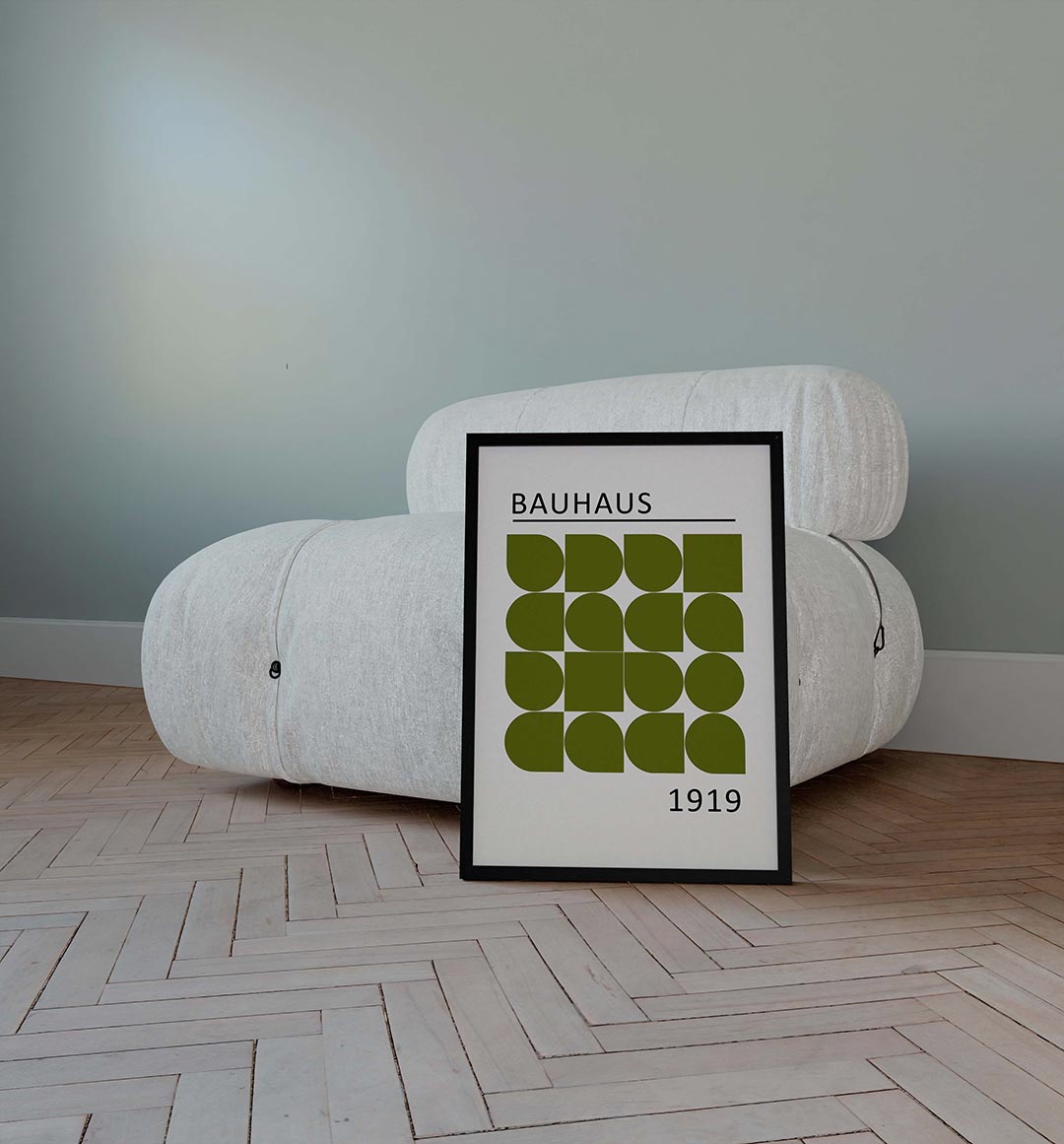 Vormritme en lijnenspel Poster