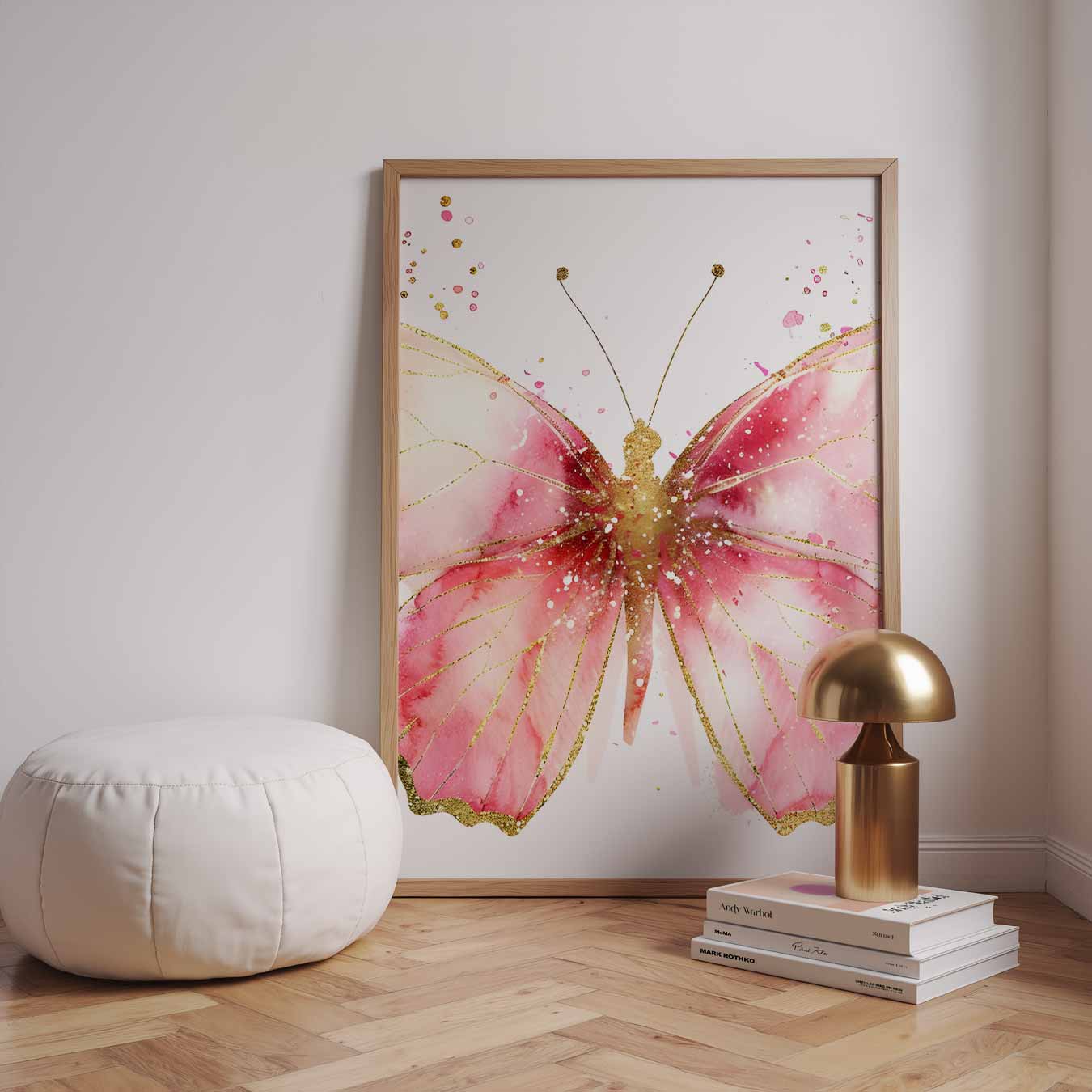 Elegante Vlinder Aquarel Poster