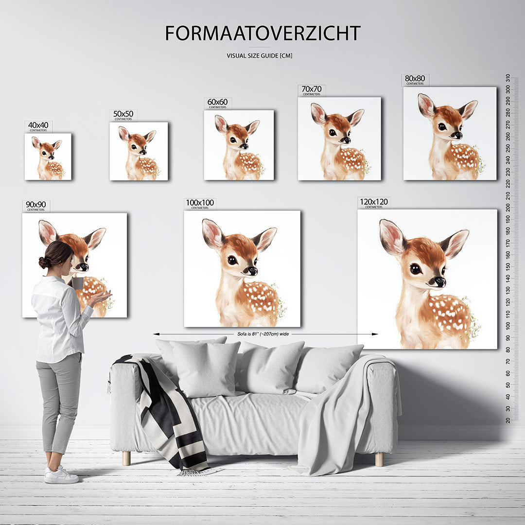 Lief hertenkalf Kunstwerk