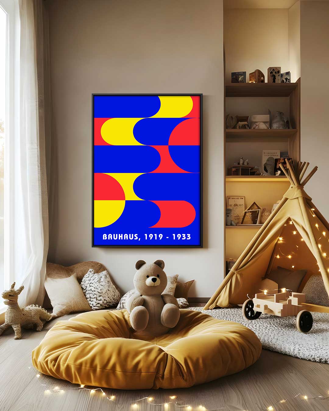 Bauhaus Kleurenpracht Kunstwerk-canvas-dibond-plexiglas-wanddecoratie-WallArtistic