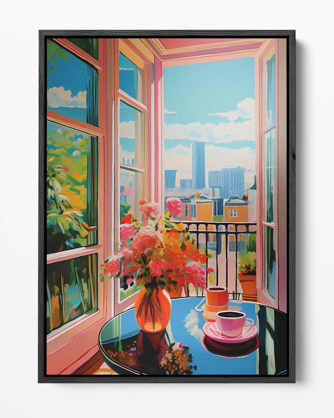 Stadsoase Uitkijk Kunstwerk-canvas-dibond-plexiglas-wanddecoratie-WallArtistic