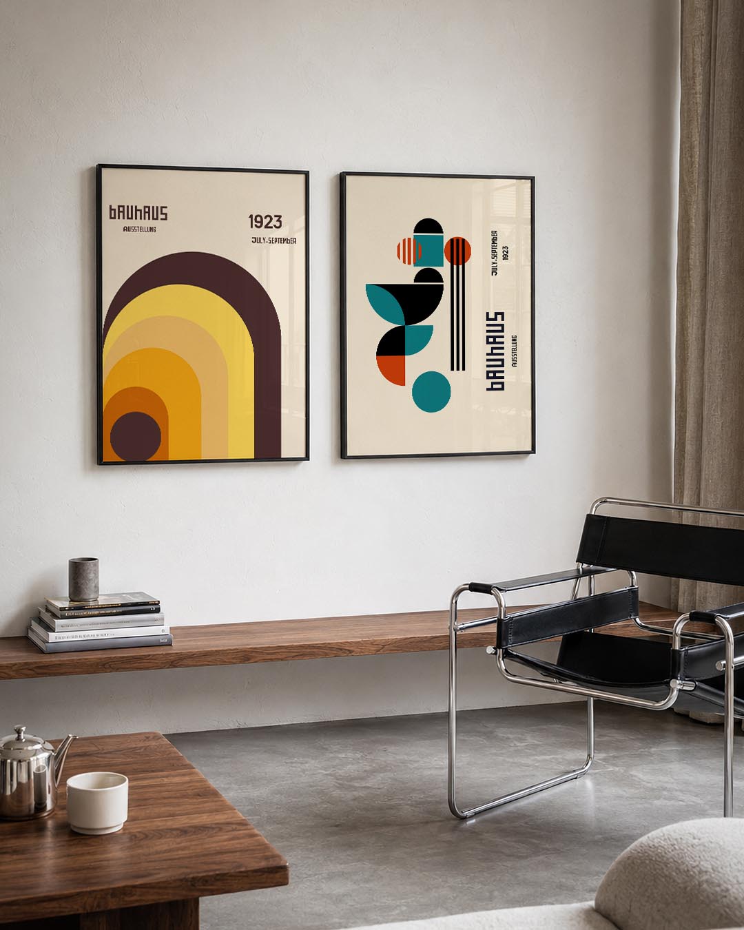 Kleurvolle boogcompositie Posterset