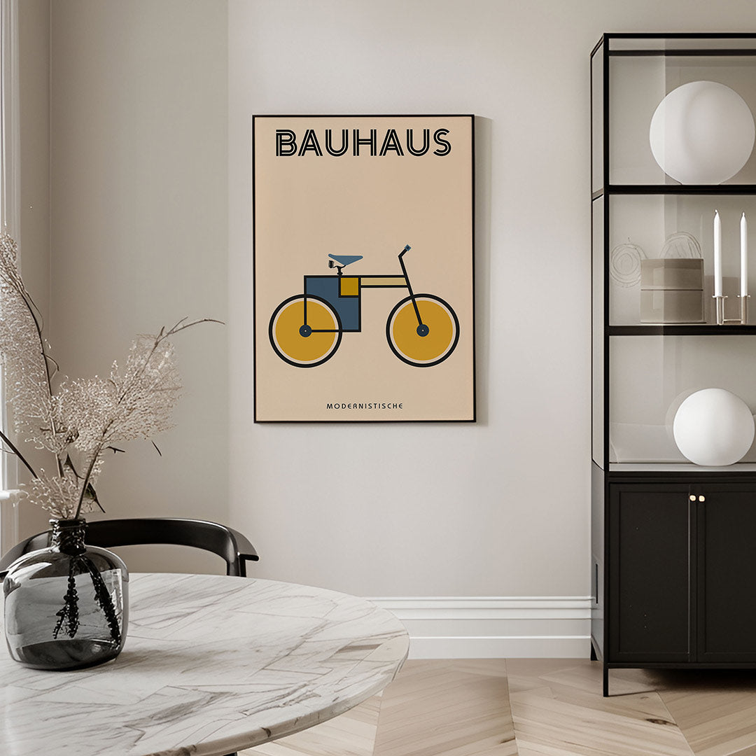 Fiets en vormen Poster