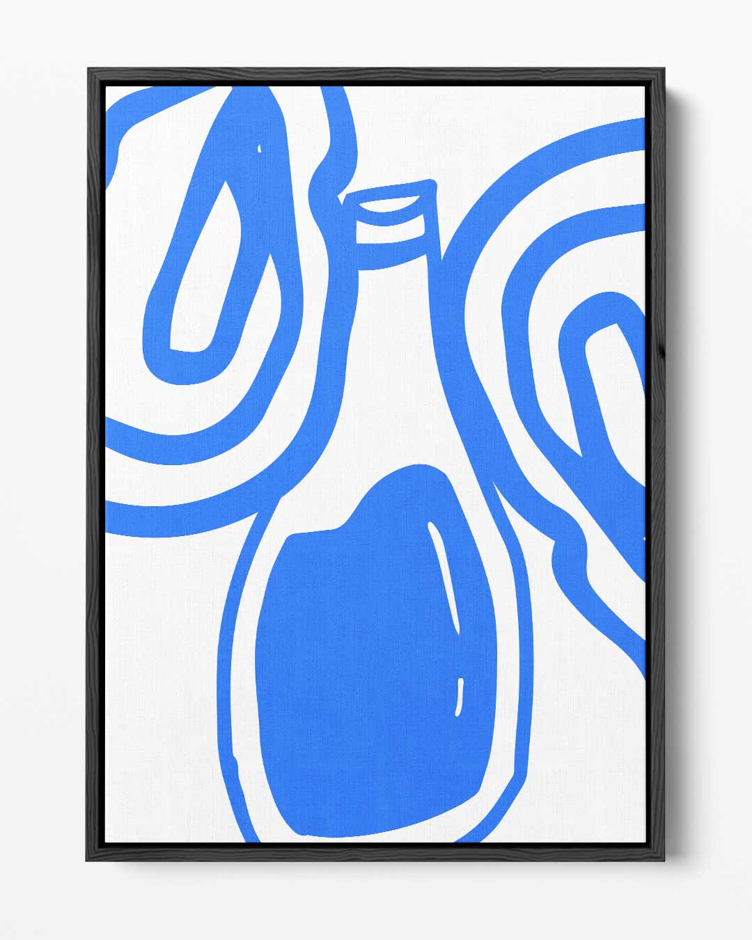 Stijlvolle Blauwe Abstractie Kunstwerk-canvas-dibond-plexiglas-wanddecoratie-WallArtistic