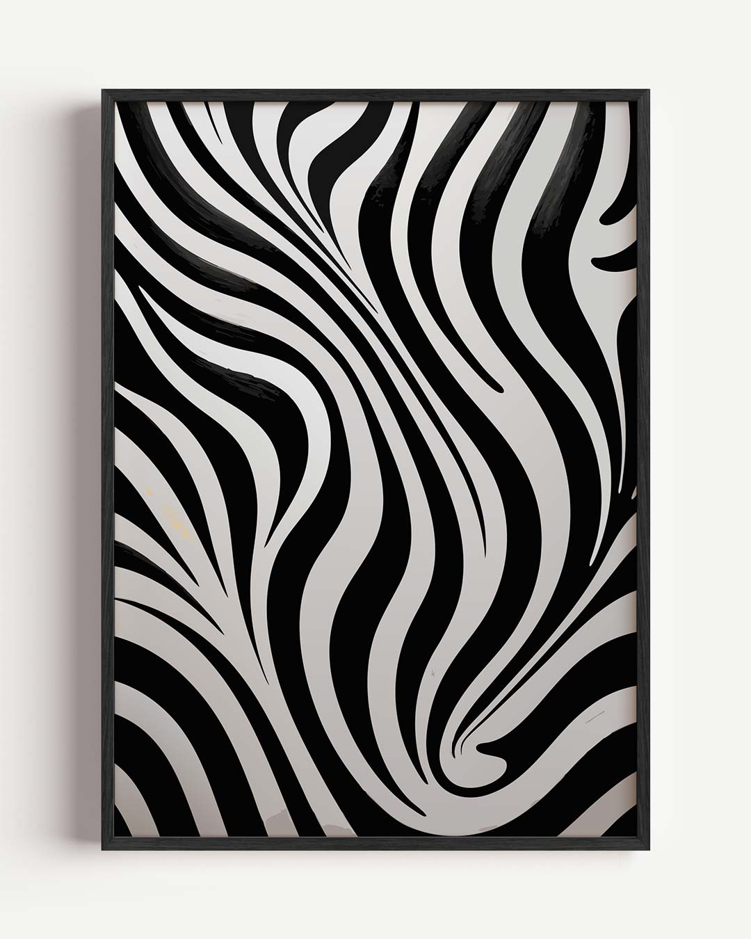 Elegante Zwart-Wit Zebra Stripes Poster