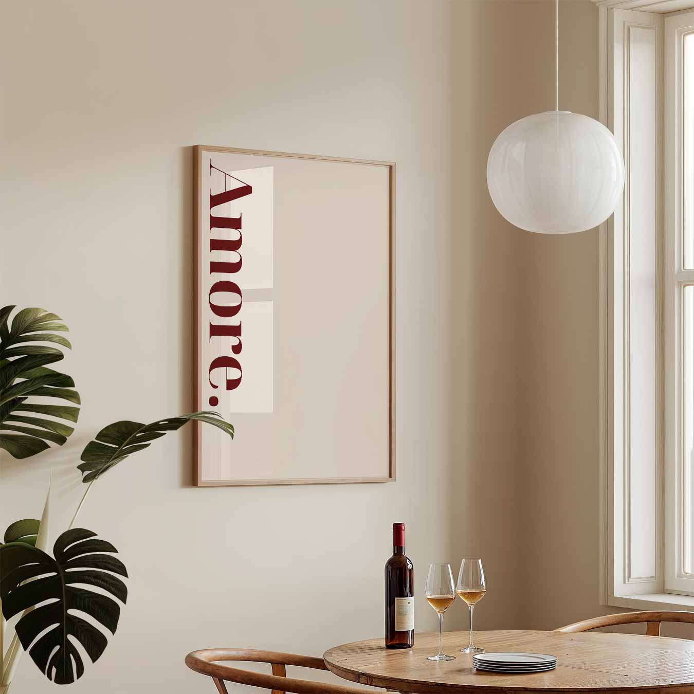Amore Minimalistische Poster